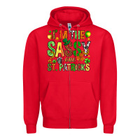 Red I'm the sassy one St. Patrick's Zipper Hoodie - HowdyJamesFarm