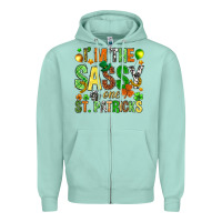 Seafoam I'm the sassy one St. Patrick's Zipper Hoodie - HowdyJamesFarm