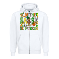 White I'm the sassy one St. Patrick's Zipper Hoodie - HowdyJamesFarm