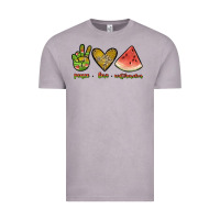 Vintage Zinc peace love watermelon Vintage Tee - JahusDesignShop