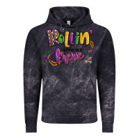 Cloud Black rollin' with my krewe mardi gras Vintage Hoodie - LillyAllenDesigns