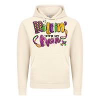 Vintage Artic rollin' with my krewe mardi gras Vintage Hoodie - LillyAllenDesigns