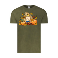 Vintage Olive fall scarecrow Vintage Tee - LillyAllenDesigns