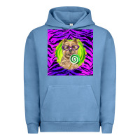 Pigment Pebble Blue Halloween Cairn Terrier Dog Urban Hoodie - LillyAllenDesigns