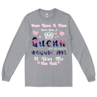 Heather Grey Once Upon A Time There Was A Queen Who Was Born I Long Sleeve Tee - Bettercallsaul