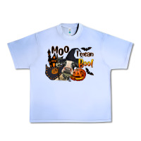 Grape Ice Moo I Mean Boo Holstein Cow Urban Heavy Tee - LillyAllenDesigns