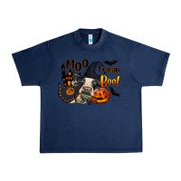 Navy Moo I Mean Boo Holstein Cow Urban Heavy Tee - LillyAllenDesigns