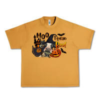Peanut Butter Moo I Mean Boo Holstein Cow Urban Heavy Tee - LillyAllenDesigns