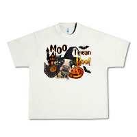 Pistachio Moo I Mean Boo Holstein Cow Urban Heavy Tee - LillyAllenDesigns