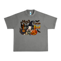 Tornado Moo I Mean Boo Holstein Cow Urban Heavy Tee - LillyAllenDesigns