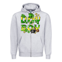 Lucky Boy St. Patrick's Day Zipper Hoodie | Teevron