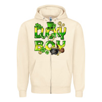Sandshell Lucky Boy St. Patrick's Day Zipper Hoodie - HowdyJamesFarm
