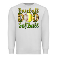Dove Grey Baseball Dad Softball Premium Sweatshirt - BundleAndBundleShop