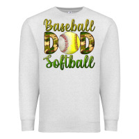 Oatmeal Heather Baseball Dad Softball Premium Sweatshirt - BundleAndBundleShop