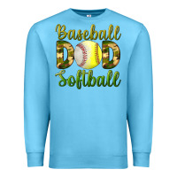Ocean Blue Baseball Dad Softball Premium Sweatshirt - BundleAndBundleShop