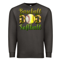 Smoke Baseball Dad Softball Premium Sweatshirt - BundleAndBundleShop