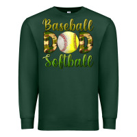 Sports Green Baseball Dad Softball Premium Sweatshirt - BundleAndBundleShop