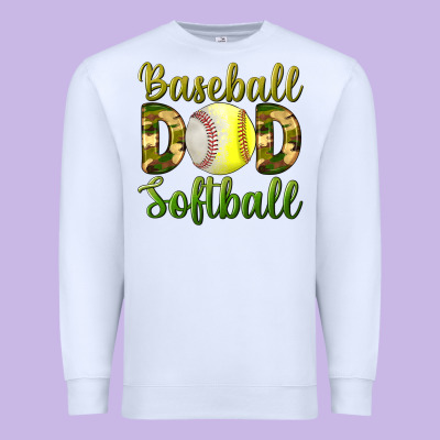 Baseball Dad Softball Premium Sweatshirt Designed By Bundleandbundleshop
