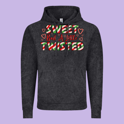 Sweet But A Little Twisted Vintage Hoodie Designed By Lillyallendesigns
