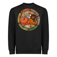 Black Bonfires flannels smores campfires pumpkin Heavyweight Sweatshirt - NancyCooperArtShop