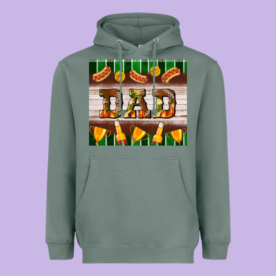 Football Dad Tumbler Heavyweight Hoodie Designed By Bundleandbundleshop