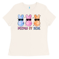 Bone peepin it real easter glitter Ladies Tee - MaliasSmallBusiness