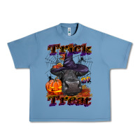 Pebble Blue Trick Or Treat Black Angus Heifer Urban Heavy Tee - LillyAllenDesigns