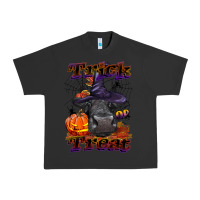 Pigment Black Trick Or Treat Black Angus Heifer Urban Heavy Tee - LillyAllenDesigns