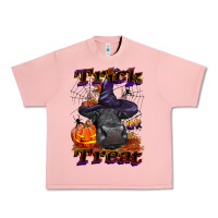 Salmon Trick Or Treat Black Angus Heifer Urban Heavy Tee - LillyAllenDesigns