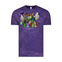 Cloud Purple spooky crusher monster truck Vintage Tee - LillyAllenDesigns