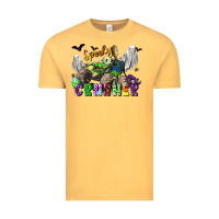 Vintage Mustard spooky crusher monster truck Vintage Tee - LillyAllenDesigns