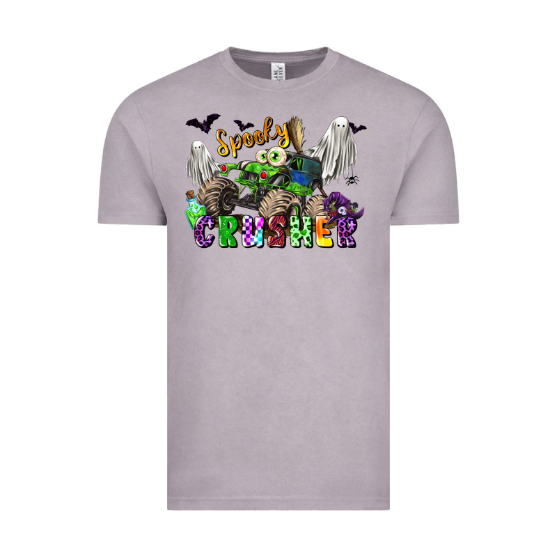 Spooky Crusher Monster Truck Vintage Tee by LillyAllenDesigns | Teevron