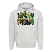 Dove Grey lucky mom St. Patrick's Zipper Hoodie - HowdyJamesFarm