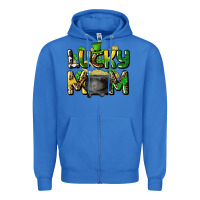 True Royal lucky mom St. Patrick's Zipper Hoodie - HowdyJamesFarm