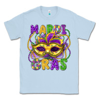Dusty Blue mardi gras mask Classic Tee - LillyAllenDesigns