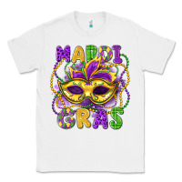 White mardi gras mask Classic Tee - LillyAllenDesigns