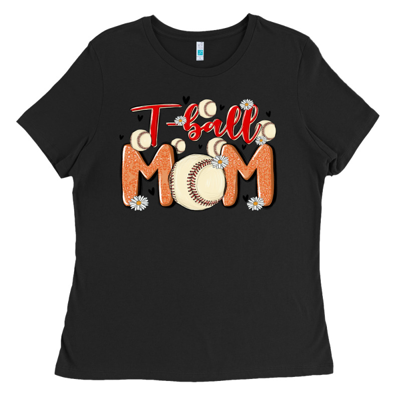 T Ball Mom Ladies Tee by MaliasSmallBusiness | Teevron