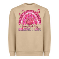 Mushroom i wear pink for someone i love Heavyweight Sweatshirt - texasbilliewilder