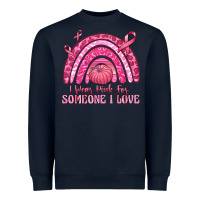 Navy i wear pink for someone i love Heavyweight Sweatshirt - texasbilliewilder