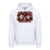 White chillin with my gnomies Urban Hoodie - SublimationCraftShop