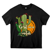 Black cactus go sit on a cactus Heavy Core Tee - Jasminsmagicworld