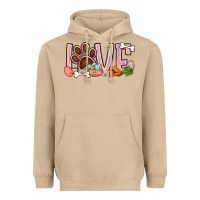 Mushroom Easter love dog paw Heavyweight Hoodie - BundleAndBundleShop