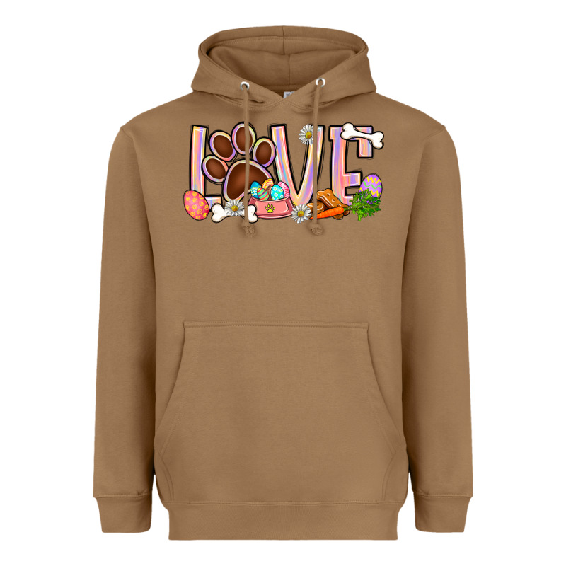 Easter Love Dog Paw Heavyweight Hoodie by BundleAndBundleShop | Teevron