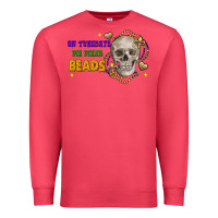 Cardinal on tuesdays we wear beads skull Premium Sweatshirt - FaDigitalArtStudio