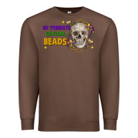 Chestnut on tuesdays we wear beads skull Premium Sweatshirt - FaDigitalArtStudio