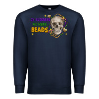 Navy on tuesdays we wear beads skull Premium Sweatshirt - FaDigitalArtStudio