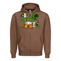 Chestnut Bad green boozy St. Patrick's Day Zipper Hoodie - CowGirlArtShop