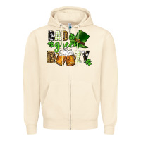 Sandshell Bad green boozy St. Patrick's Day Zipper Hoodie - CowGirlArtShop