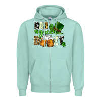 Seafoam Bad green boozy St. Patrick's Day Zipper Hoodie - CowGirlArtShop