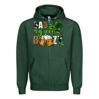 Sports Green Bad green boozy St. Patrick's Day Zipper Hoodie - CowGirlArtShop